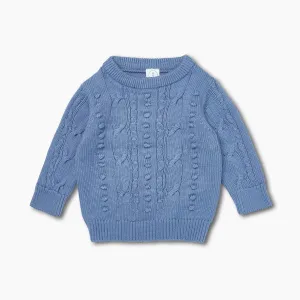 Baby Charlie Knit Jumper - Steel