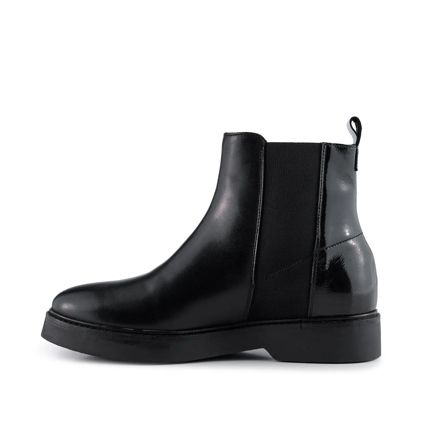 Billie boot leather - BLACK