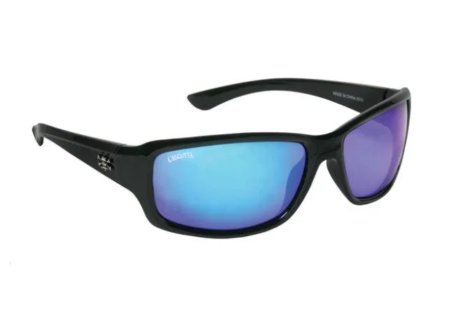 Calcutta Outrigger Black Frames - Blue Mirror Lens - Polarized Sunglasses