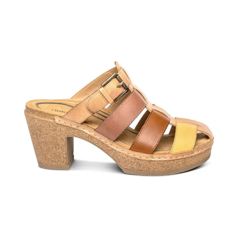 Cally Fisherman Cork Heel in Sunset Multi CLOSEOUTS