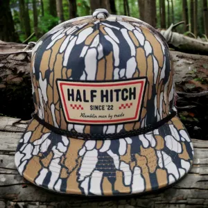 Camo Rope Vintage Flat Brim Snapback