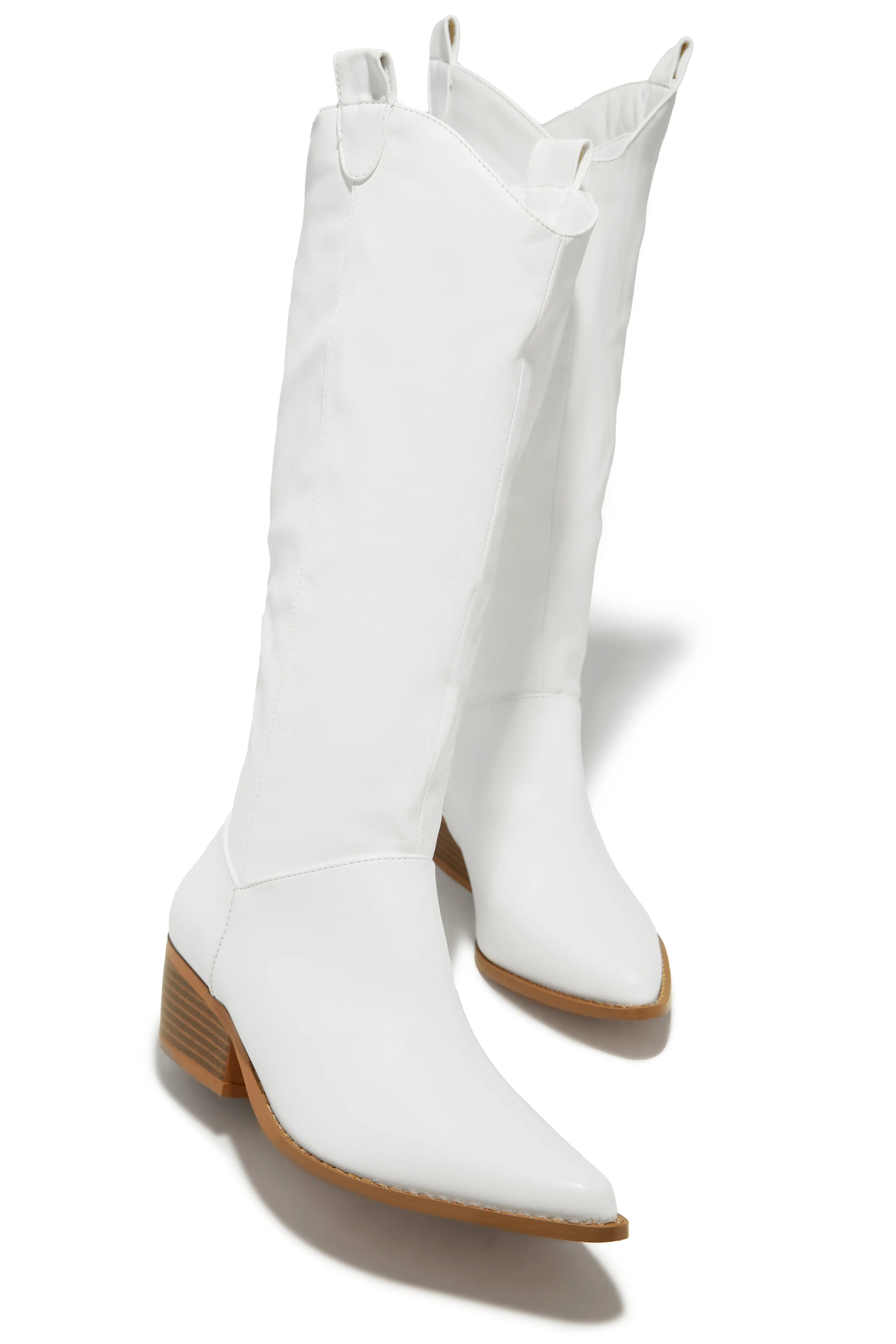 Dallas Western Cowgirl Boots - White