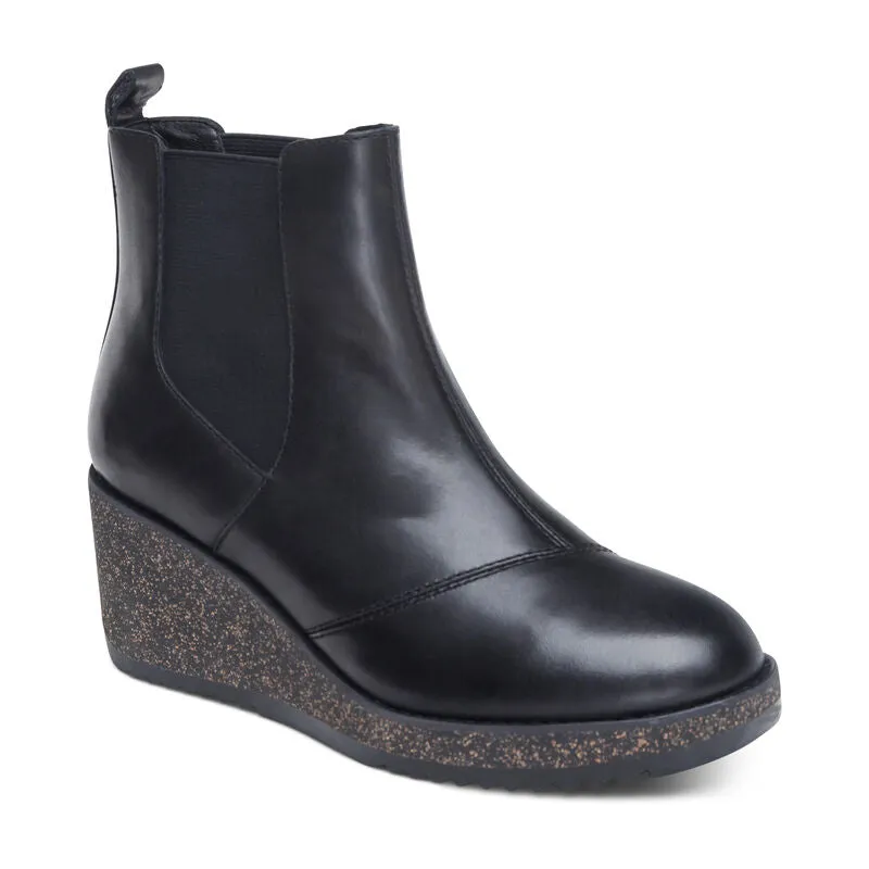 Dawn Wedge Chelsea Boot in Black CLOSEOUTS