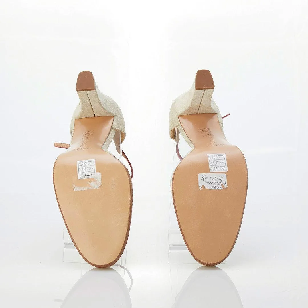 DKNY Suede Cream Mary Jane Shoe US 9.5 / UK 6.5