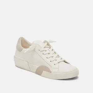 Dolce Vita Zina Natural & White Leather 360 Sneakers