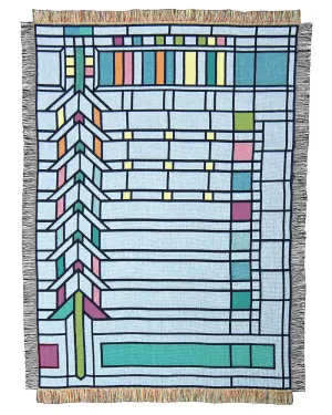 Frank Lloyd Wright Darwin Martin Pier Cluster Window Throw