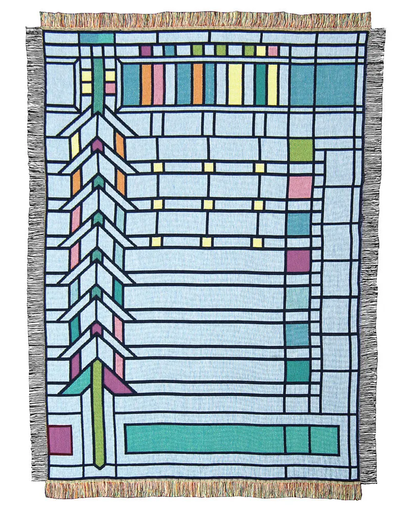 Frank Lloyd Wright Darwin Martin Pier Cluster Window Throw