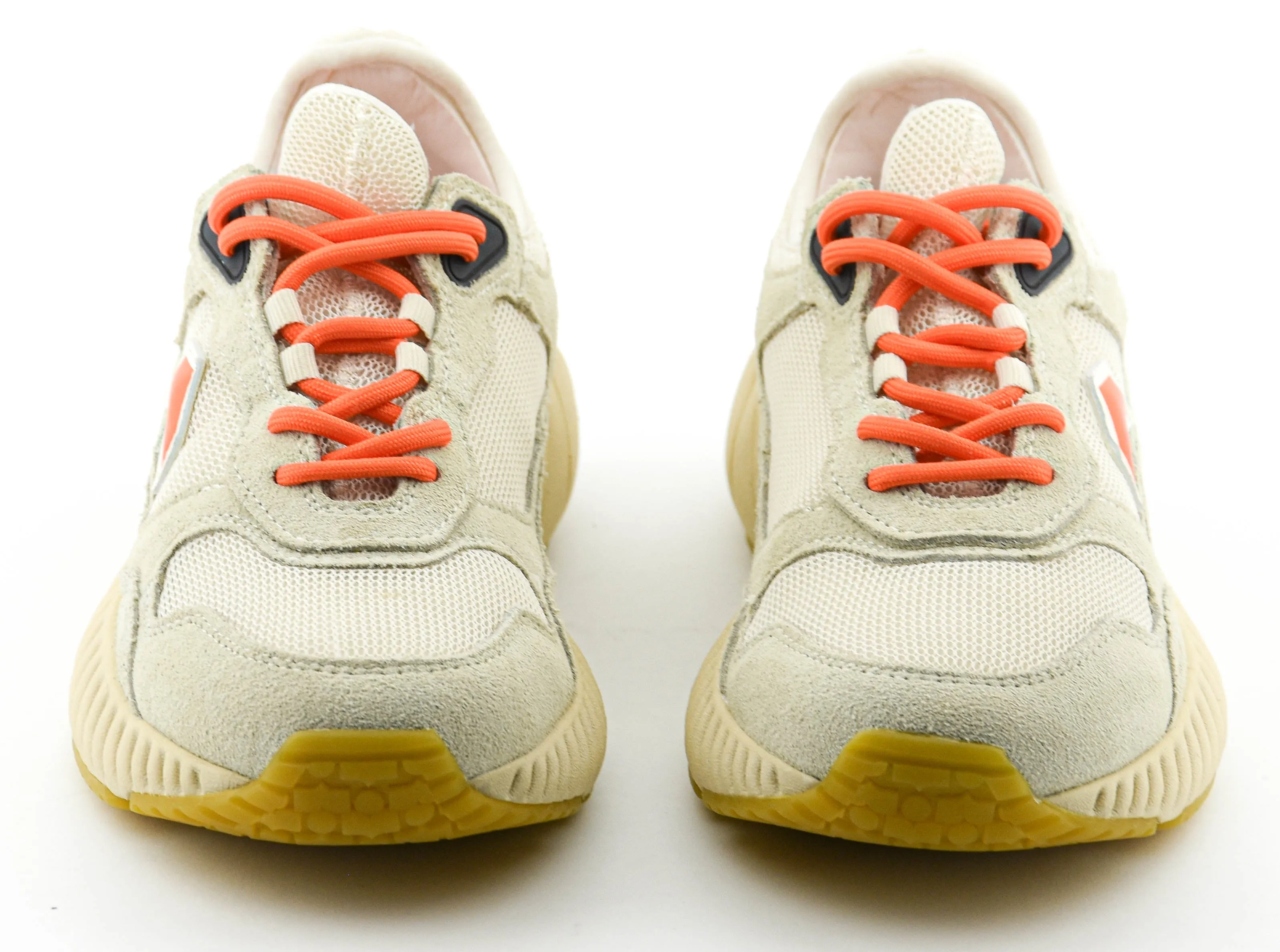 ISABEL MARANT EWIE RUNNING SNEAKER ECRU ORANGE