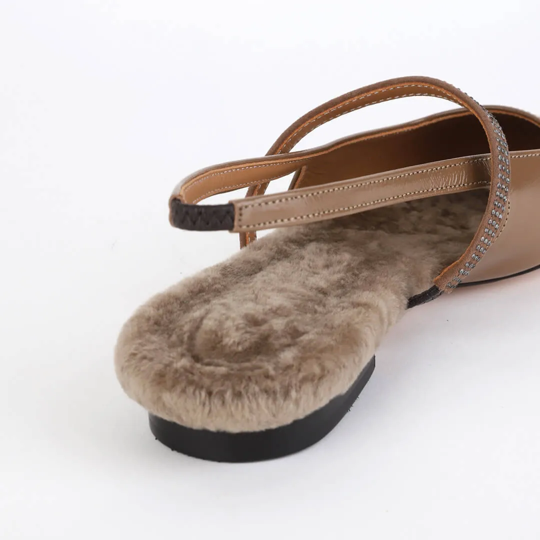 KATE - fur insole flat