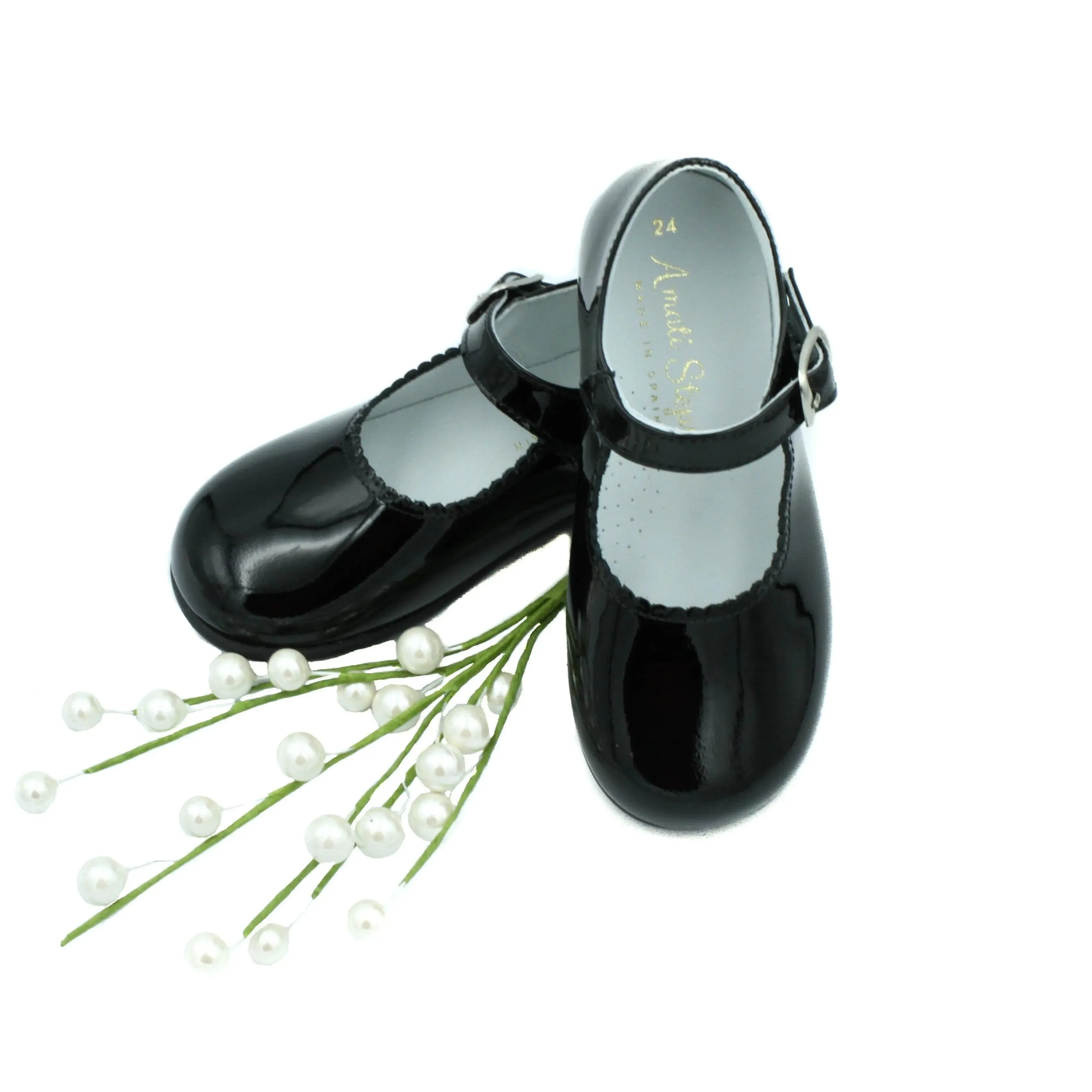 Layla- Black Patent Leather Mary Jane Shoes