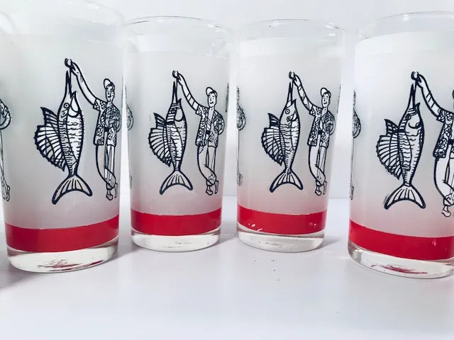 Libbey Mid-Century Fisherman Highball Glasses (Set of 6)