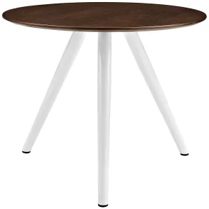 Lippa 36" Round Walnut Dining Table with Tripod Base