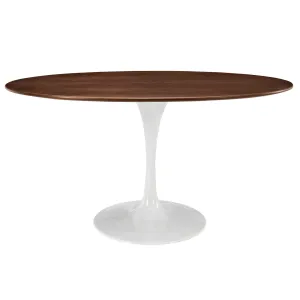 Lippa 60" Oval Walnut Dining Table