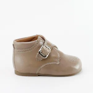 Papanatas Ajax Taupe Baby Buckle Bootie