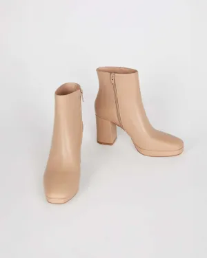 Rachel Heeled Boot - Clay