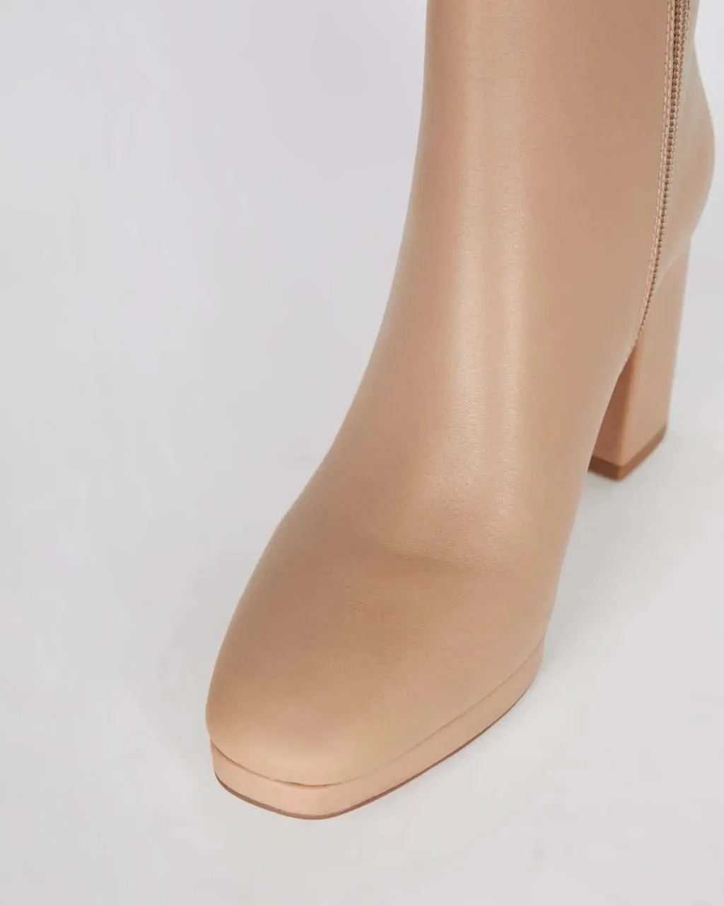 Rachel Heeled Boot - Clay