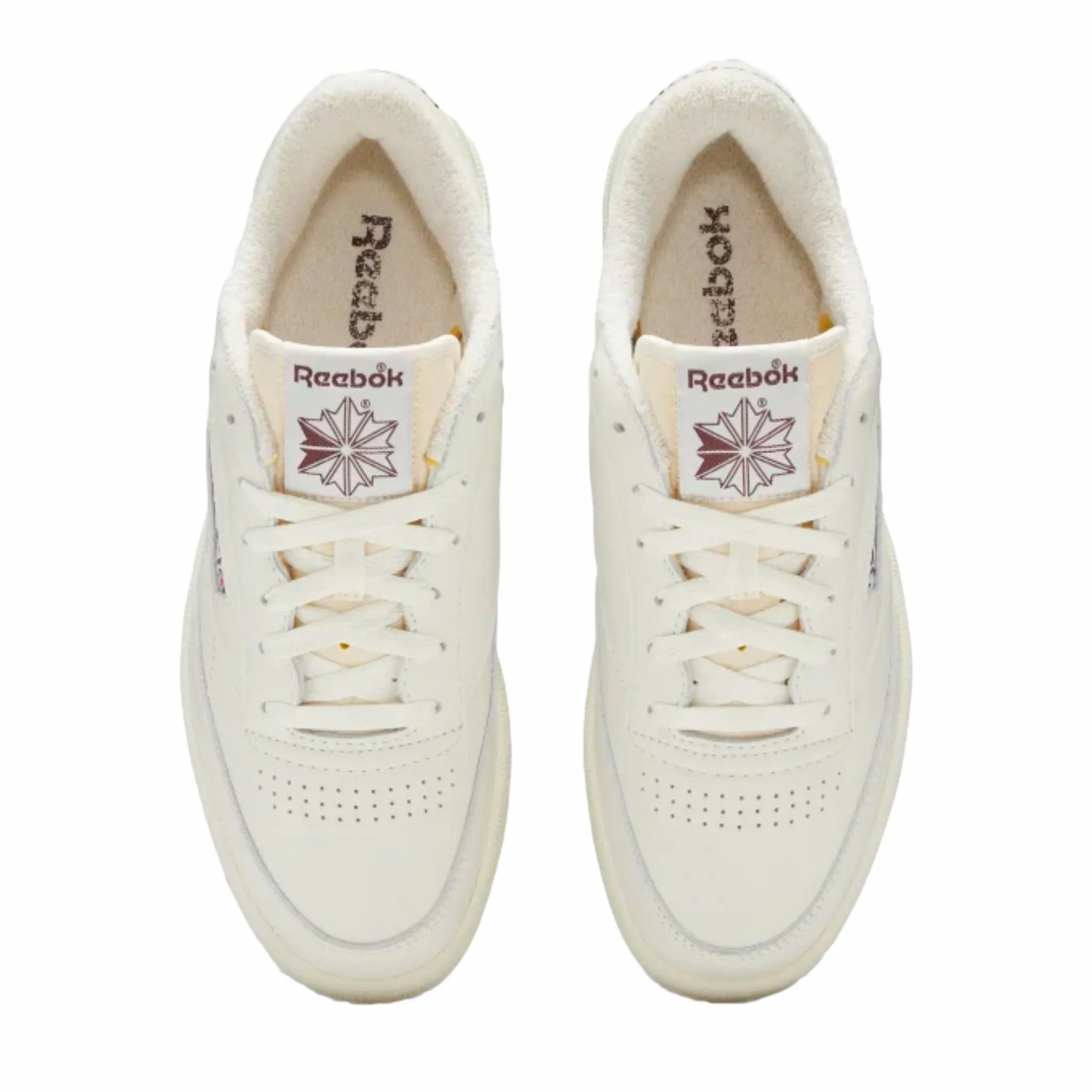 Reebok Unisex Club C 85 Vintage (Chalk/Alabaster/Maroon) GX3681