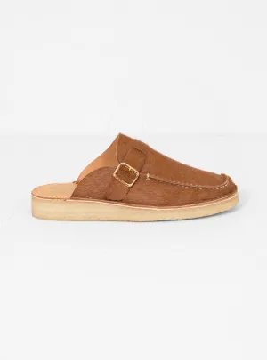 Side Seam Mules Brown