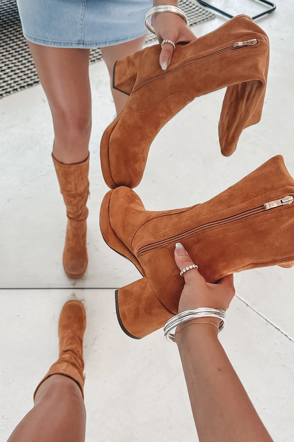 Sound Of The Season Suede Block Heel Boot