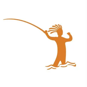 Sticker Fly Fisherman